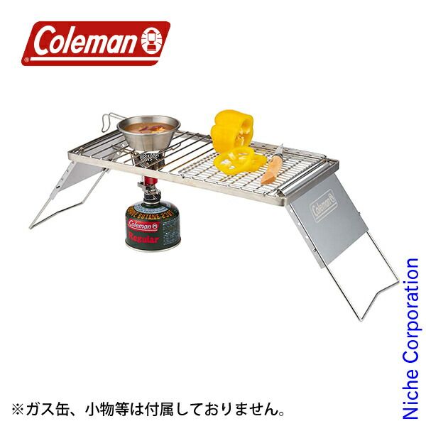【新品】 コールマン アジャスタブルグリルグレイト 2000038862 グリル クッカー テーブルウェア 五徳 焼き網 焚火 焚き火 たき火 ソロキャンプ キャンプ用品