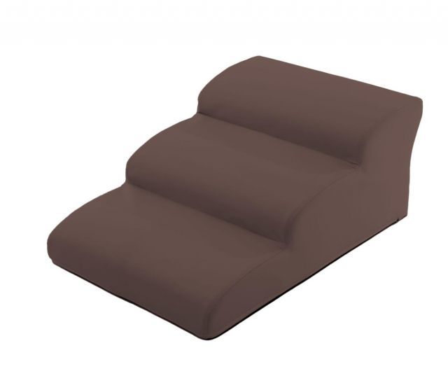 セルタン Cellutane ドッグステップ 3段 ワイド ブラウン PVC生地 ペット用 階段 幅広 日本製 A389a-a-595BR