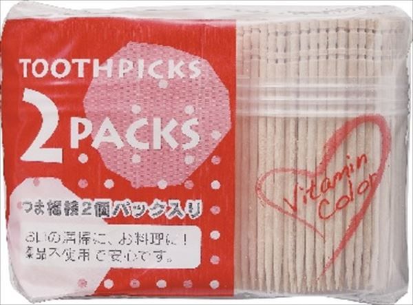 まとめ買い-100点セット ビタミンカラー楊枝Ｌ４００×２Ｐ やなぎプロダクツ 割箸 楊枝 竹串