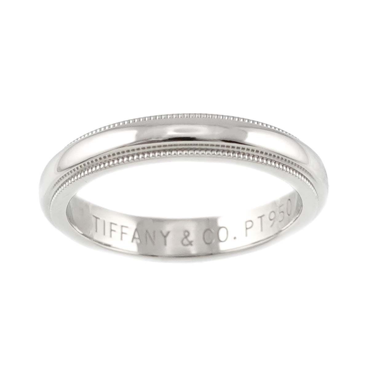 ティファニー TIFFANY&Co. ミルグレイン バンド 6号 リング 幅