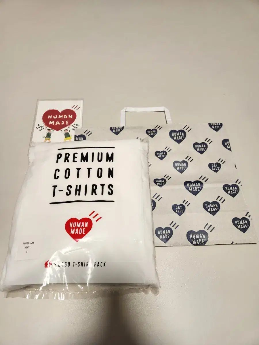 L HUMAN MADE(ヒューマンメイド) Tシャツ 白 3 パック