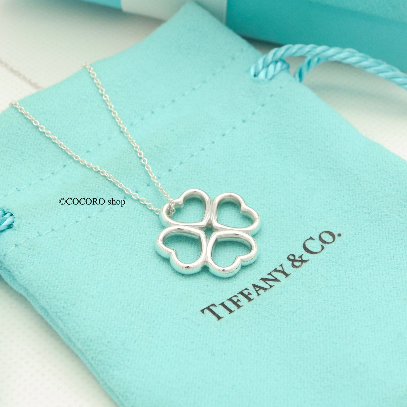 TIFFANY &Co. ティファニークローバーペンダント きつかっ