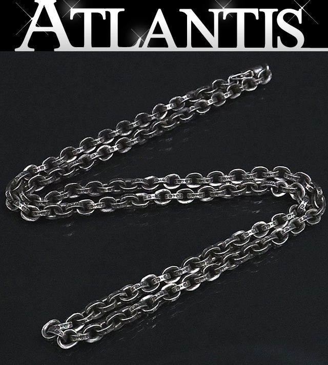CHROME HEARTS 銀座店 クロムハーツ ペーパーチェーン ネックレス 24インチ メンズ シルバー SV925 100333