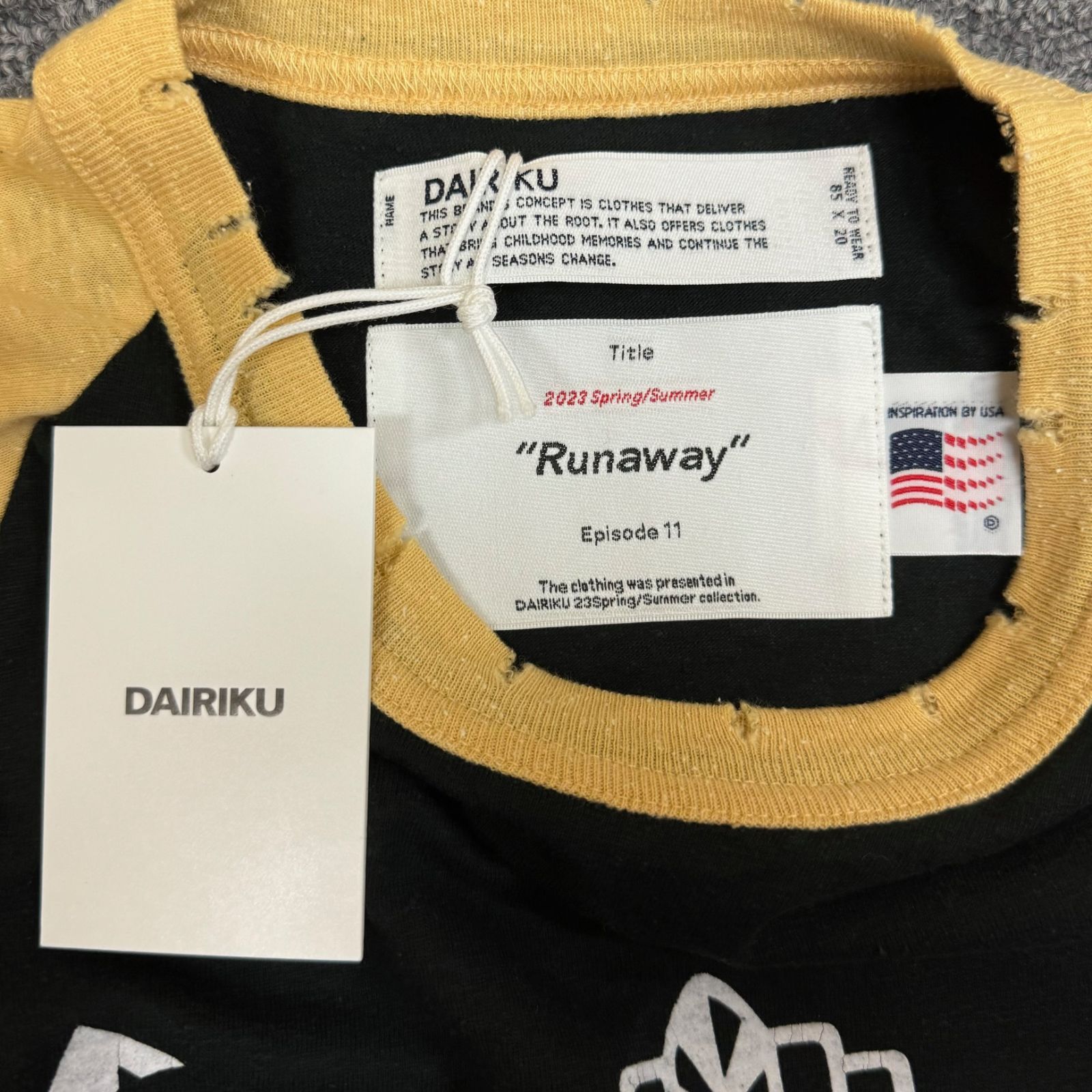 定価19800円 新品 DAIRIKU 23SS New Raglan Tee ニューラグランティー 