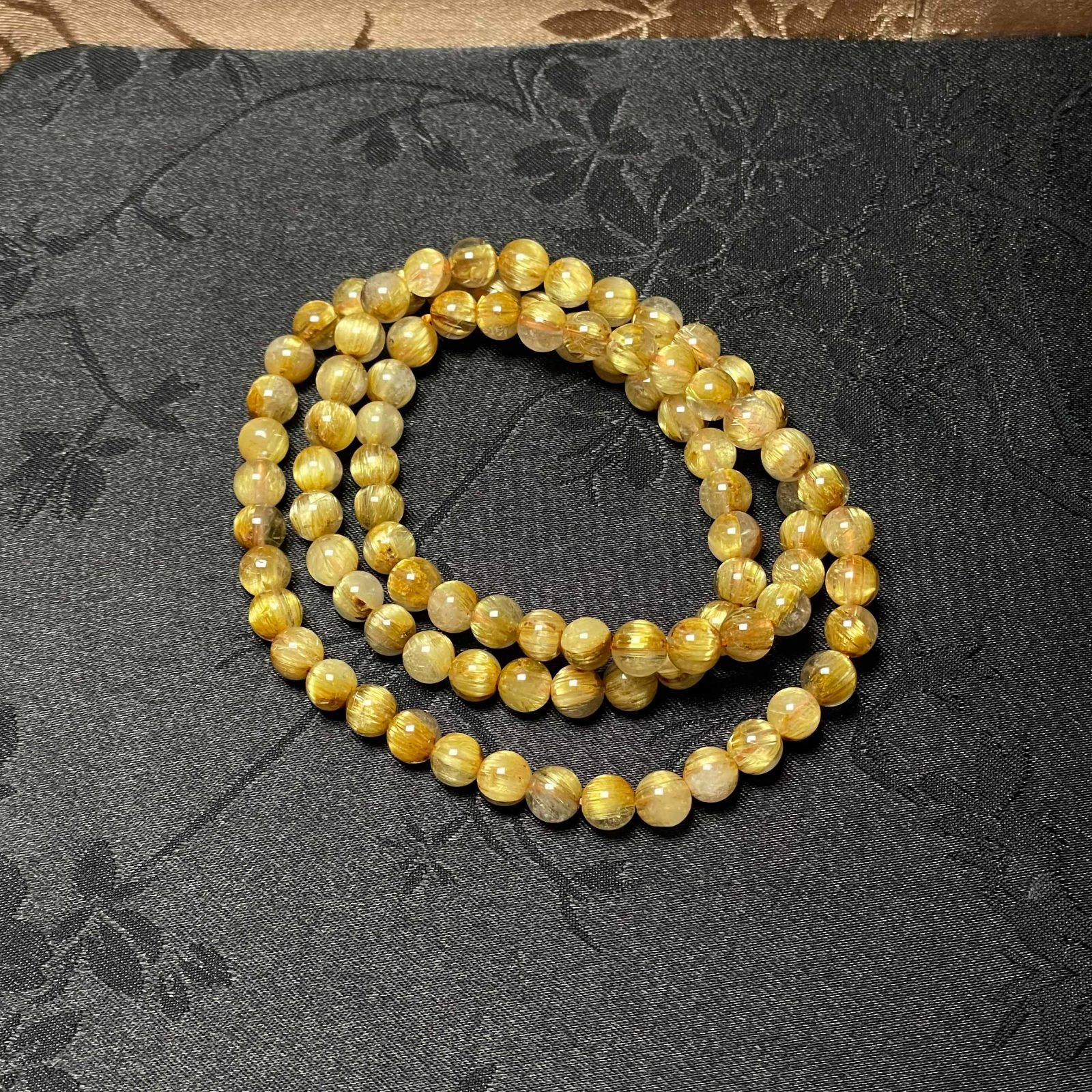 パワーストーンブレスレット ゴールドタイチンルチル ゴールドタイチンルチルパワーストーンブレスレット‼️安い 通販