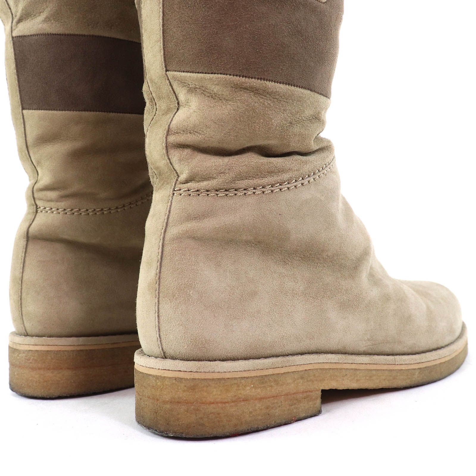 エルメス HERMES ムートン スエード ロングブーツ ベージュ 【公式通販】