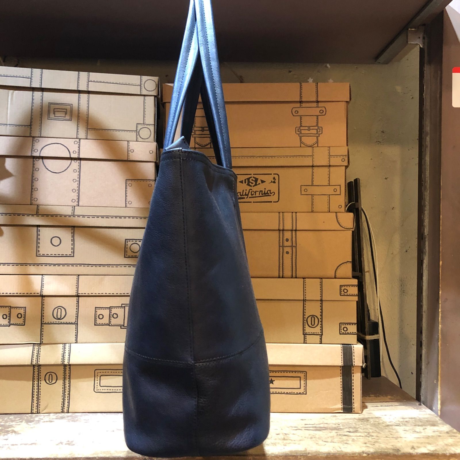 wise:ly「新品」【牛革】(本革)ビジネス、カジュアルトートバッグ 