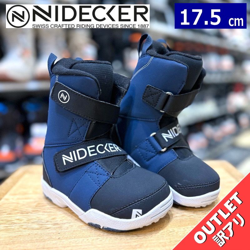 ラスト１点 OUTLET NIDECKER MICRON MINI カラー BLACK 17.5cm ナイデッカー ミクロン ミニ キッズ スノーボードブーツ 型落ち