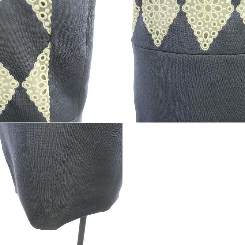 ルイヴィトン LOUIS VUITTON ウール混カットワーク刺繍ノースリーブ  