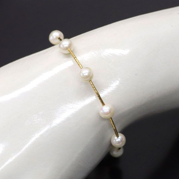 MIKIMOTO ミキモト パール 真珠 ブレスレット K18ホワイト