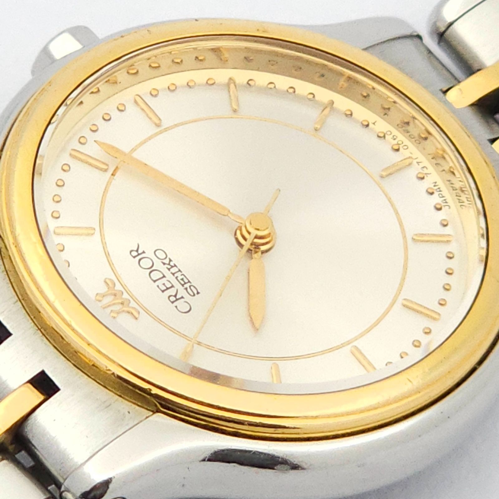 ☆良品 SEIKO セイコー クレドール 7371-0040 QZ 動作品 18KT