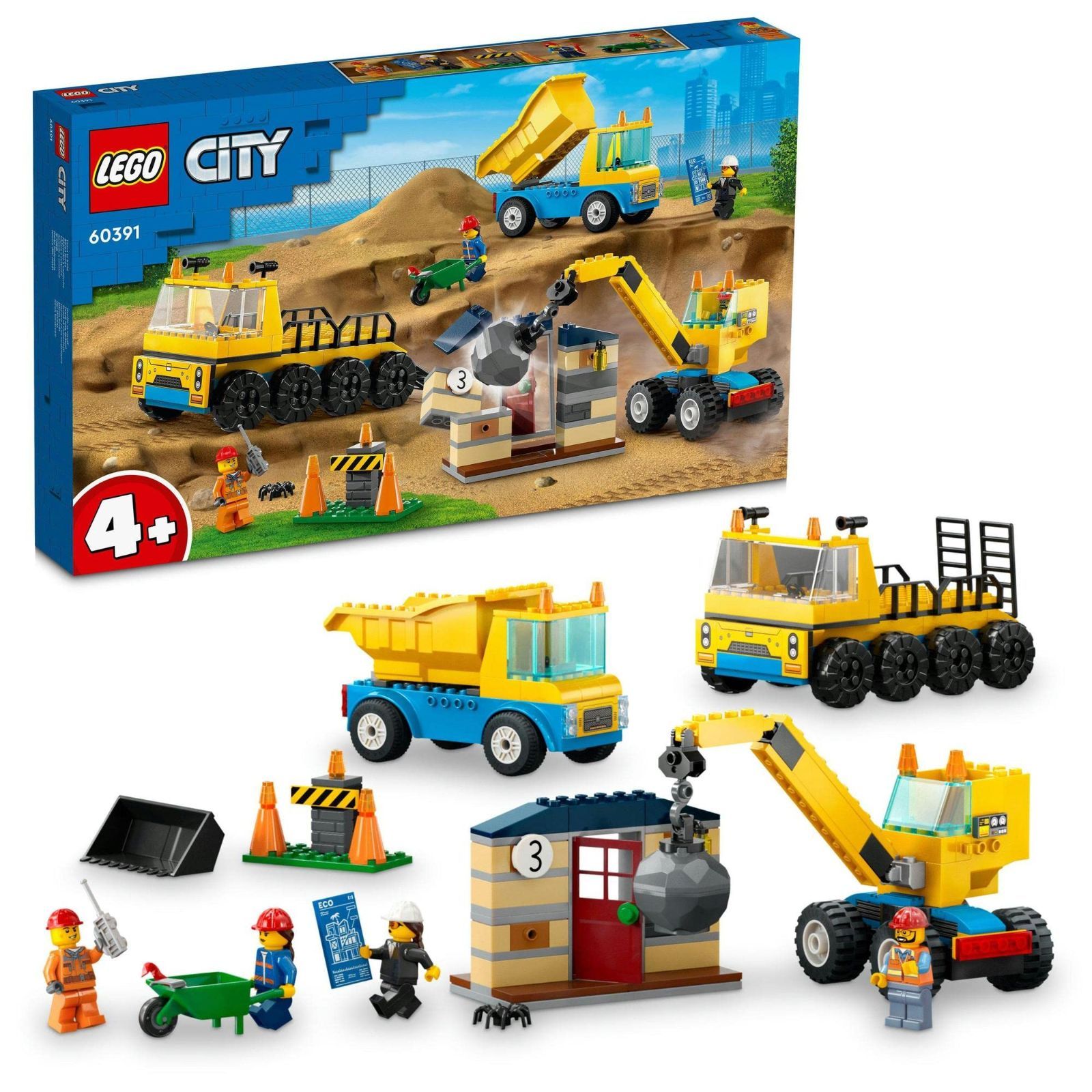在庫処分】シティ トラックと鉄球クレーン車 レゴ(LEGO) 60391
