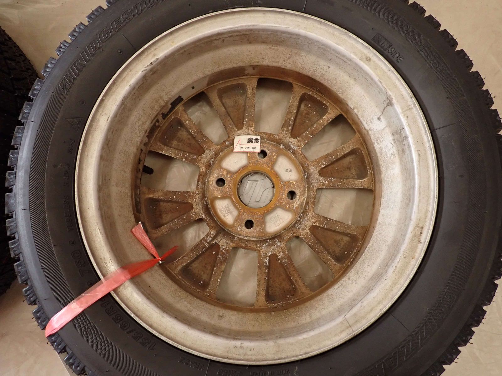 冬 製 4本SET 会社宛 155 65R14×4.5J 75Q ブリヂストン ブリザック VRX2 スズキ 純正 アルミ ワゴンR アルト NO D6284 TRITUETUBI_COM