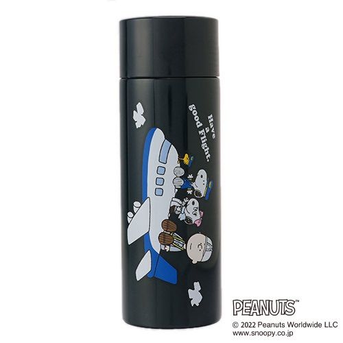 ANA機内限定　スヌーピコラボ　ステンレスボトル　未使用 水筒 ダイレクトステンレスボトル スヌーピーBlack 480ml