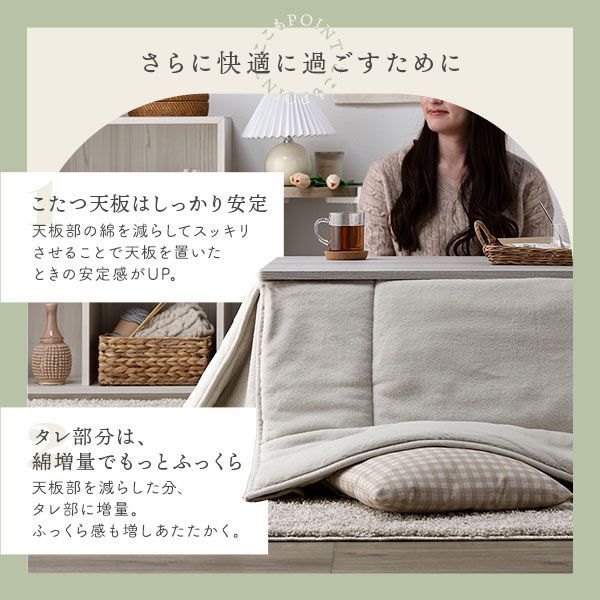 省スペース こたつ布団 正方形 約160×160cm グリーン 無地調 抗菌 防臭 ふわふわ コンパクト 洗える【】 1181670271421-pop1.jpg
