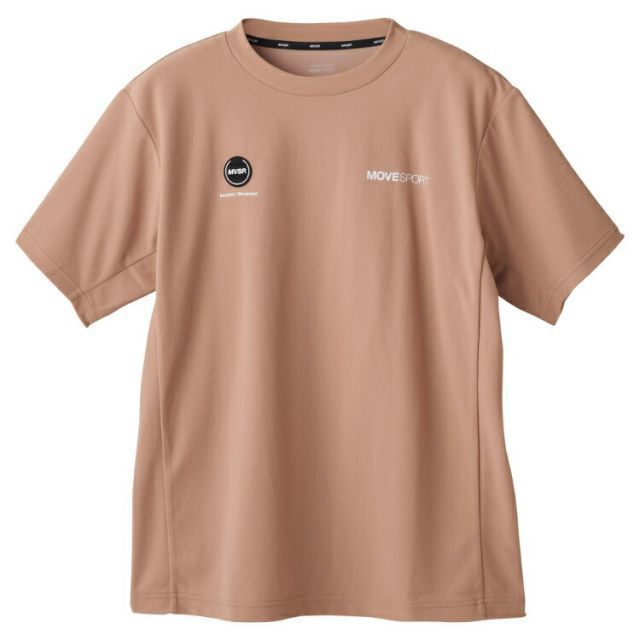 DESCENTE デサント EXcDRY 表パイル バックロゴ ショートスリーブシャツ ベージュ Mサイズ DMMVJA53 BG | スポーツ 服 衣類 機能性 ショートスリーブ トップス 半袖 シャツ ストレッチ性 快適 素材 パ