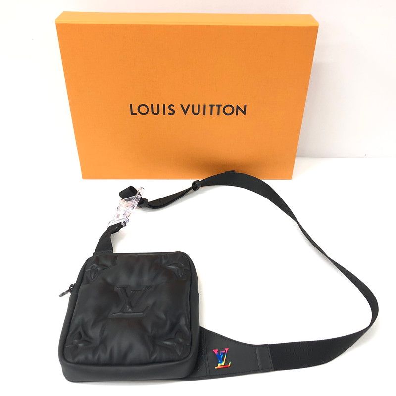 LOUIS VUITTON ルイ ヴィトン M68773 アシンメトリカル スリング ボディ ショルダー バッグ ラムレザー 179-240411-tk-3-tei