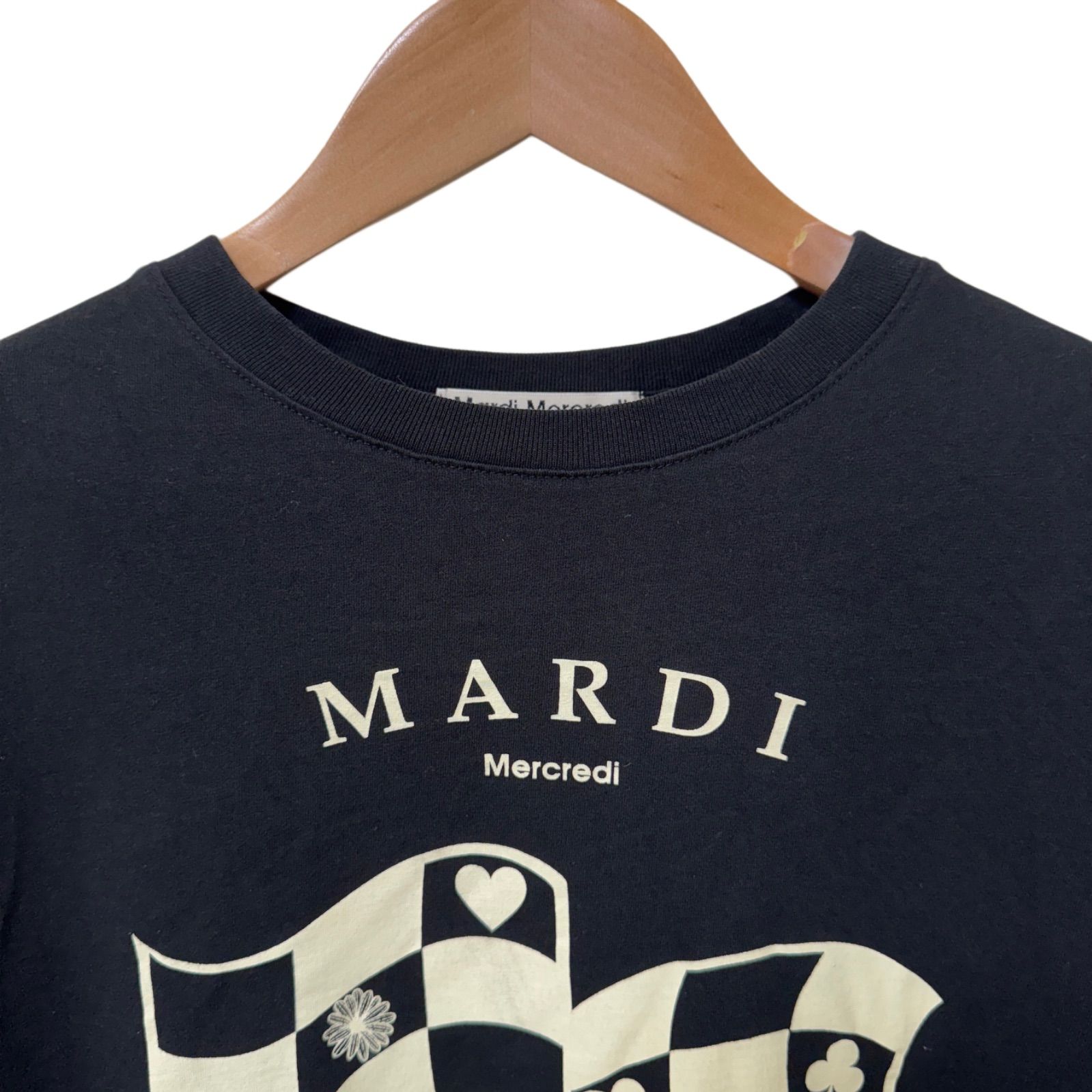 マルディメクルディ Tシャツ フリーサイズ チェッカーフラッグ