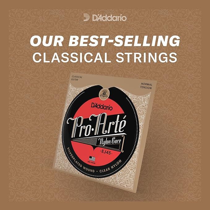 【在庫処分】D'Addario ダダリオ クラシックギター弦 プロアルテ Silver/Clear Hard EJ46-3D 3set入りパック  【国内正規品】