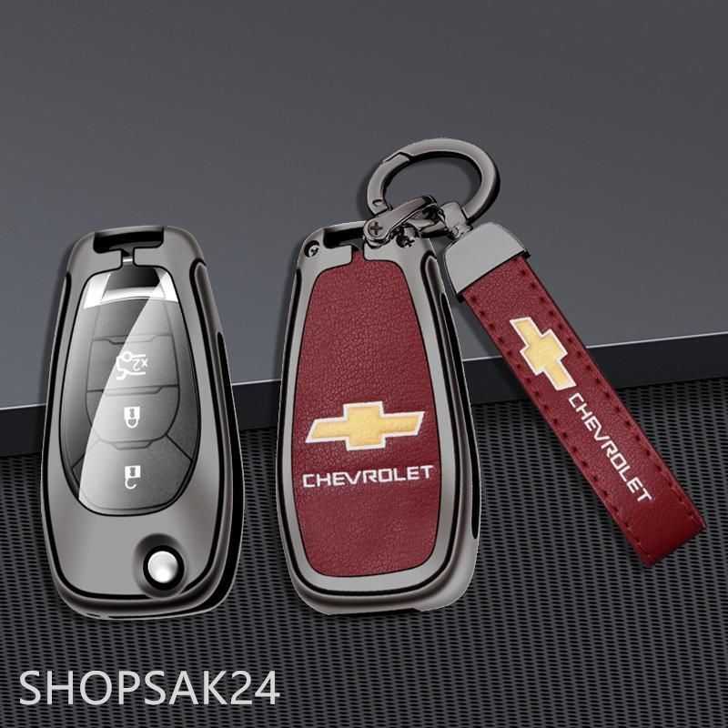 ◆シボレー CHEVROLET◆深錆色 レッド◆スマート キーケース 車 キーカバー キーホルダー