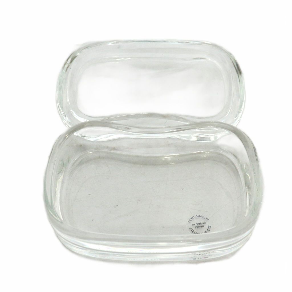 TIFFANY クリスタル ジュエリーケース □美品 ティファニー クリスタル