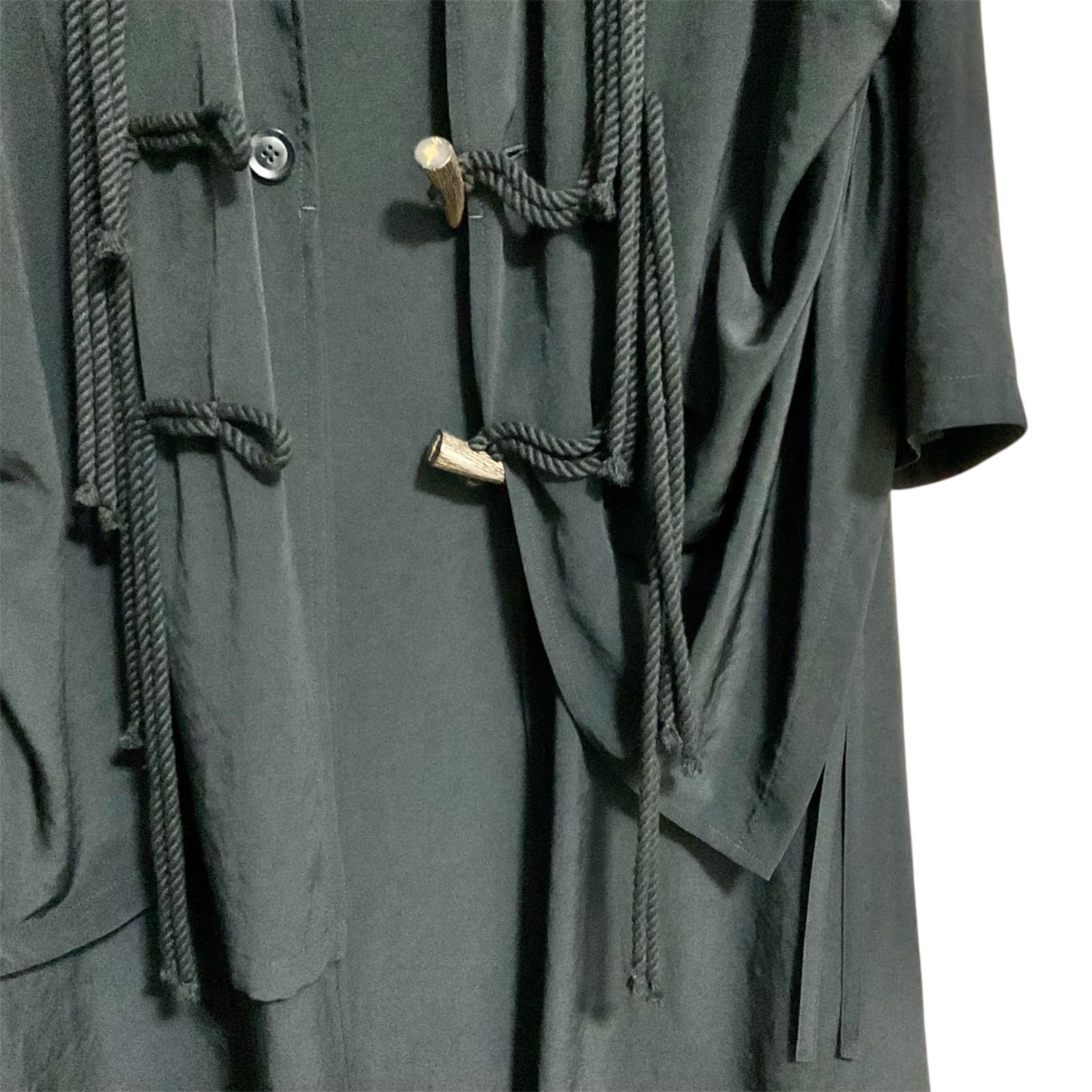 レア⭐️サイドギャザーコート】 Yohji Yamamoto ヨウジヤマモト 