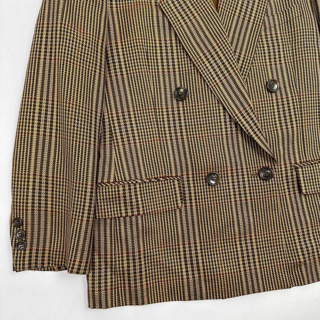 90s ヴィンテージ Burberrys' 白タグ シルク混 ダブルブレスト