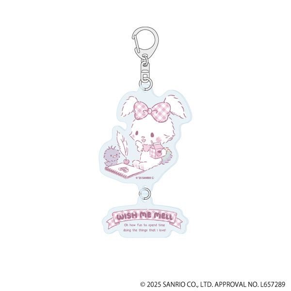 ウィッシュミーメル 03/くすみギンガム 連結アクリルキーホルダー