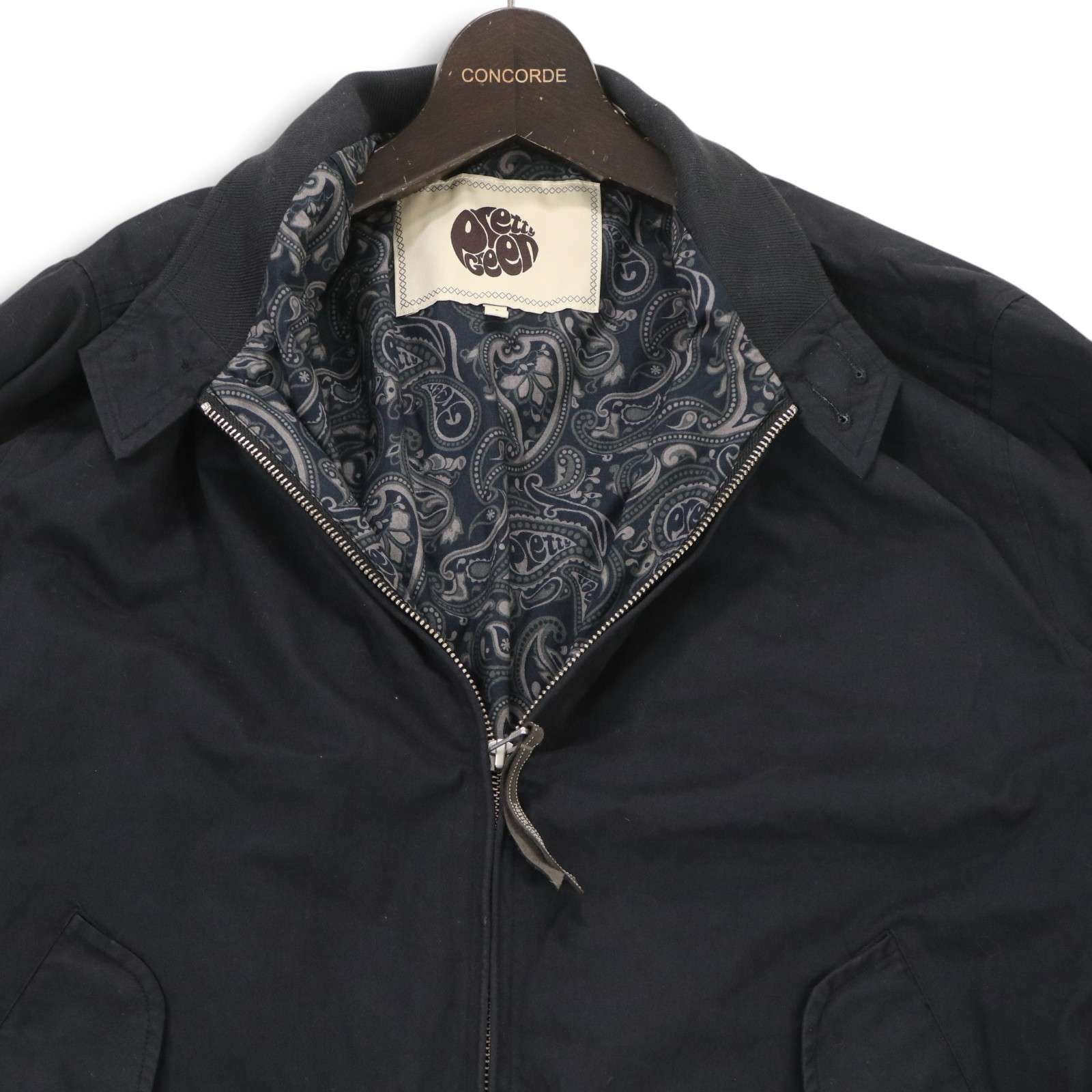 PRETTY GREEN プリティグリーン 通年 裏地ペイズリー柄☆ スイング