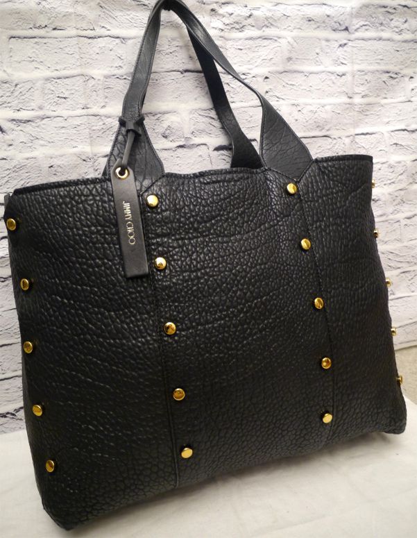 ☆JIMMY CHOO ジミーチュウ ロケットショッパーL レザー トートバッグ 
