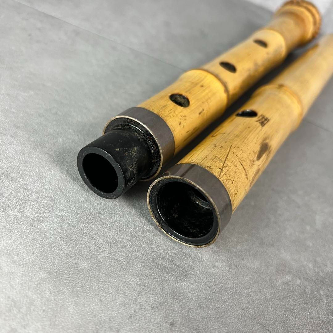 人気 尺八 琴古流 バチ型 銘あり 竹治 1印 2尺1寸