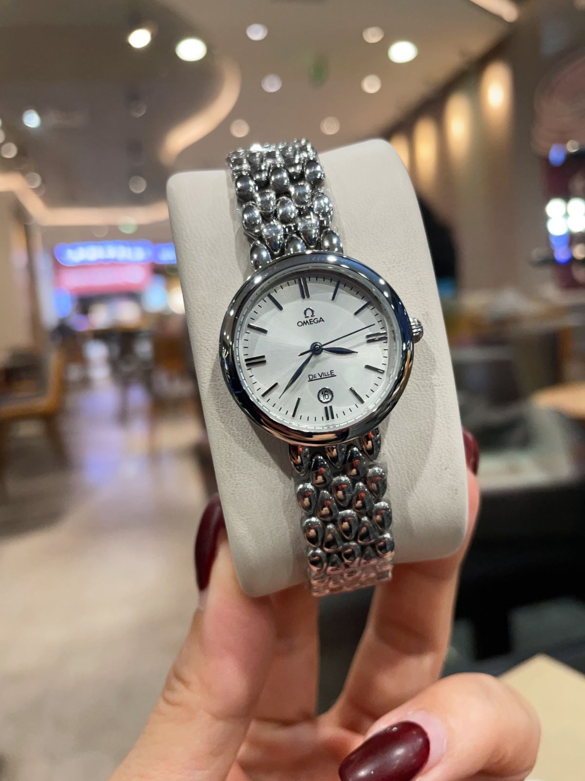 OMEGA ドロップデザイン レディースウォッチ - ケース カード 袋付き