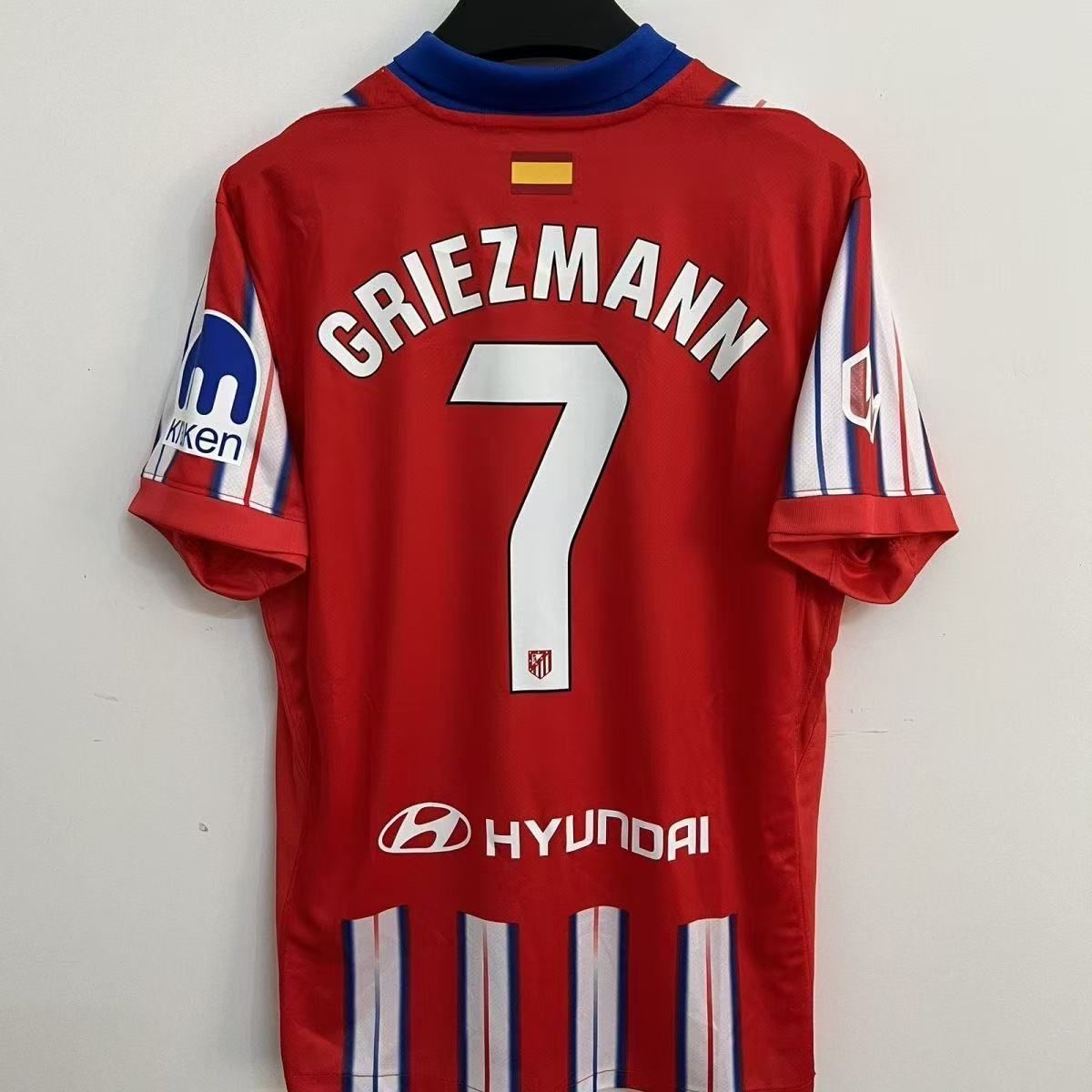 アトレティコ・マドリード GRIEZMANN 7 ユニフォーム（正規品） 新品 24-25 アトレティコ・マドリード ホーム ユニフォーム