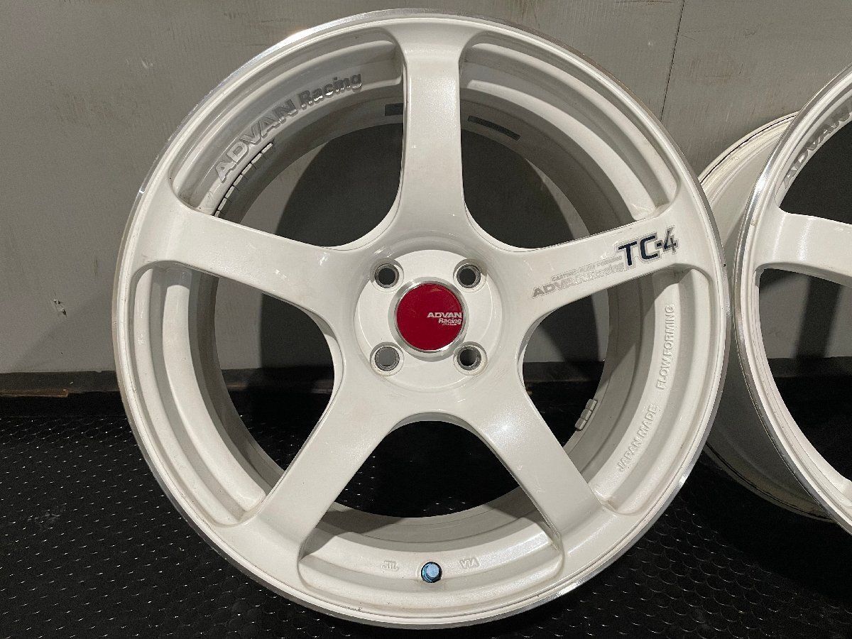 ホイール17インチ　ADVAN RC　7j 45 pcd114.3 4穴　4本 ホイール17インチ ADVAN RC 7j 45 pcd114.3 4穴 4本 - メルカリ