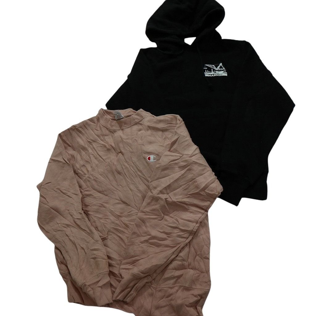 古着卸 チャンピオン Champion リバースウィーブ スウェット 8枚セット メンズ Ｓ カレッジ風 モックネック 古着 NC1036