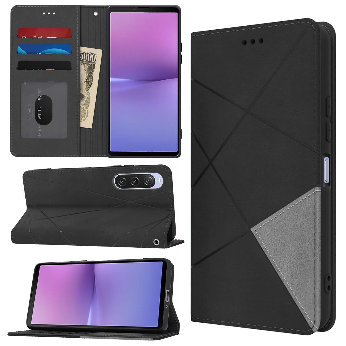 新着商品】Sony Xperia 10 V ケース 手帳型 財布型 耐衝撃