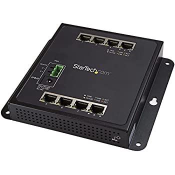 【中古】【輸入･日本仕様】StarTech.com レイヤ2管理対応マネージスイッチ 8ポートギガビットイーサネット対応 壁掛け対応 ギガビット対応スイッチングハブ IES81GW