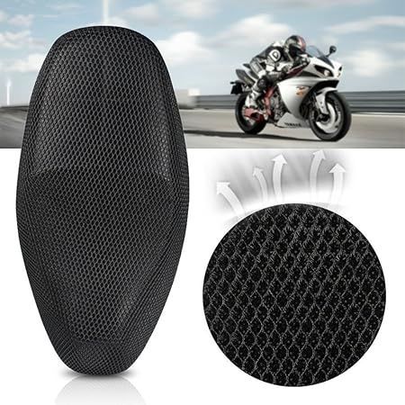 【在庫処分】Jisoncase バイクシートカバー 3D メッシュシートカバー 撥水 断熱 日焼け止め 換気 バイク シートカバー 張り替え 座り心地快適 取り付け簡単 雨 濡れ防止 オートバイシートカバ