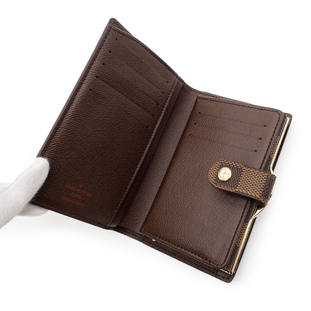 新型・使用感少】ルイヴィトン ダミエ ポルトフォイユ ヴィエノワ 折り