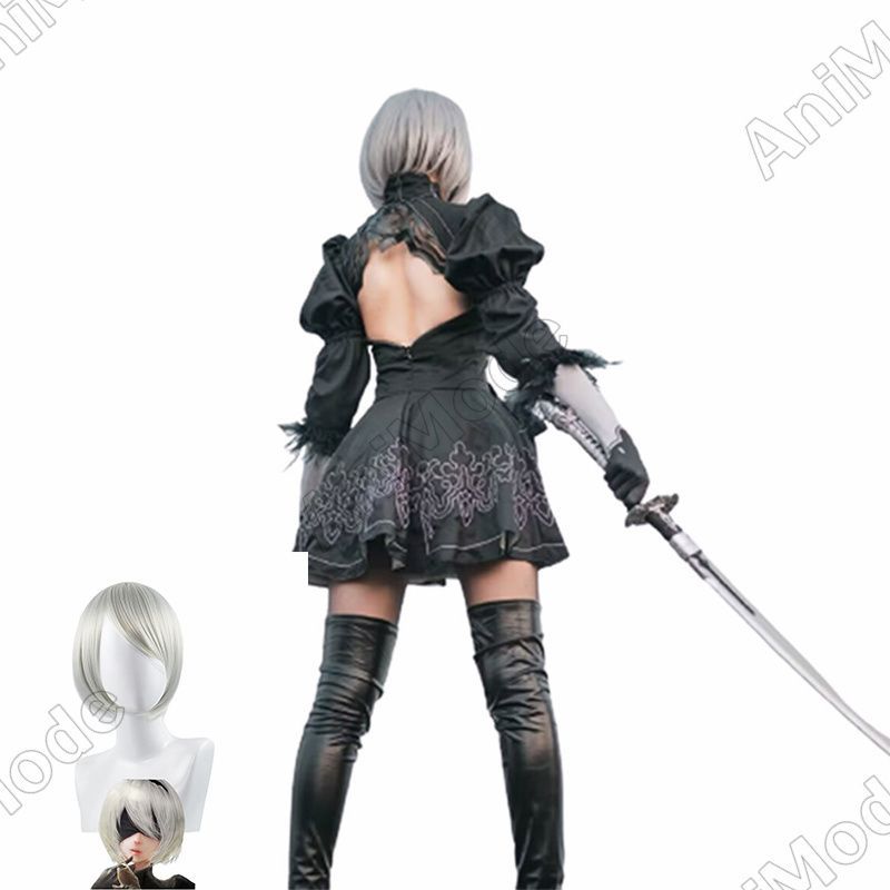 ニーアオートマタ 2B コスプレ衣装セット ウィッグ付き ニーア
