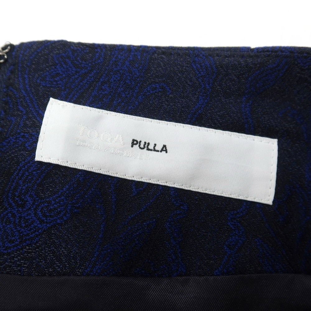  トーガ TOGA キュプラポリエステル ペイズリー ジャカード スカート ネイビーxブラック サイズ36 レディース その他 スカート