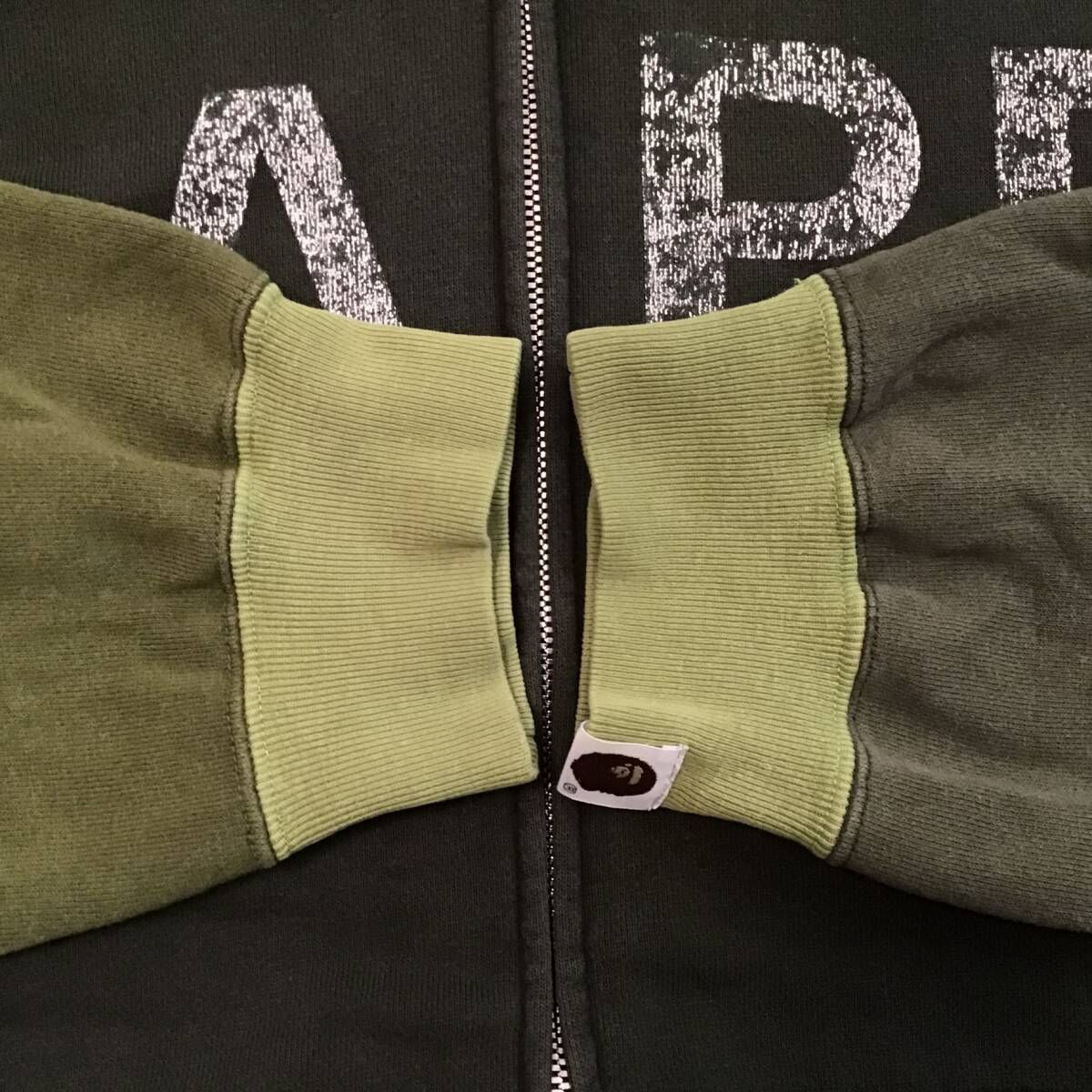☆初期☆ Green camo パーカー Lサイズ a bathing ape Crazy BAPE camo 
