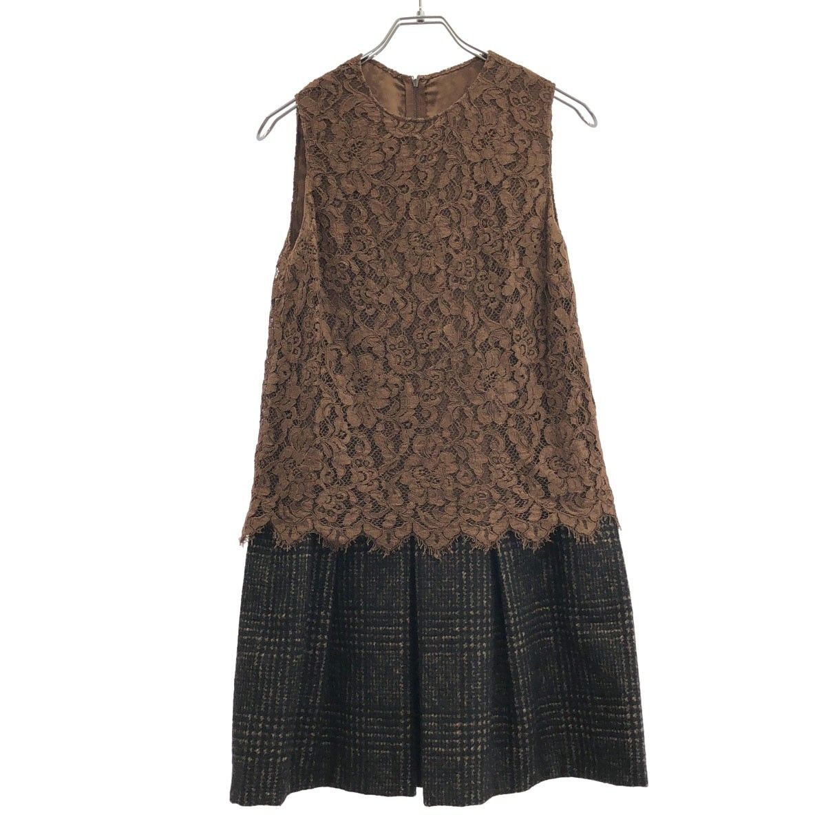 ゴルチェ　ノースリーブ DOLCE&GABBANA ドルチェ＆ガッバーナ レースチェックノースリーブ