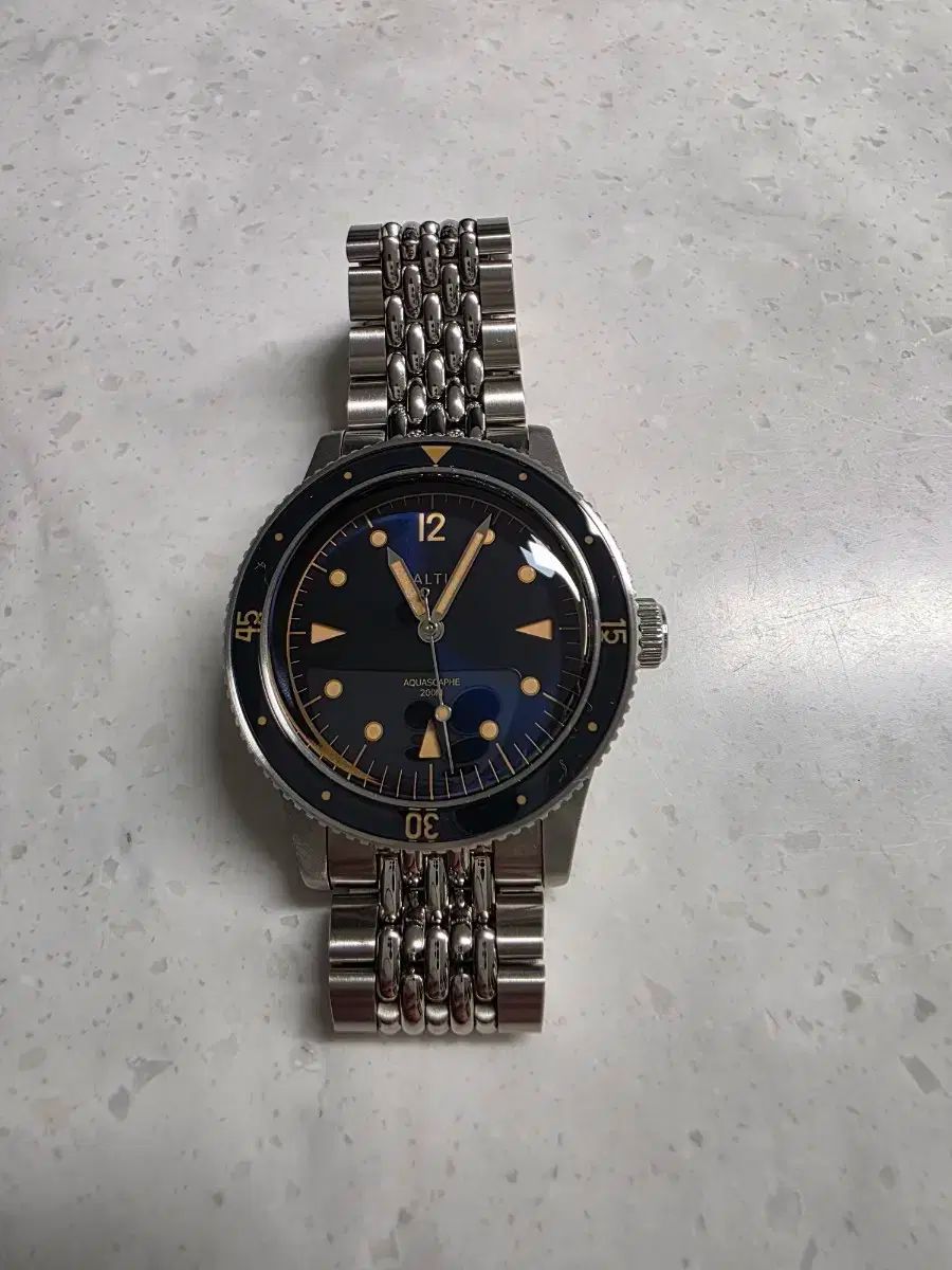 バルティック アクア スカーフ ダイバー 時計 ブレス モデル ブルー ウール