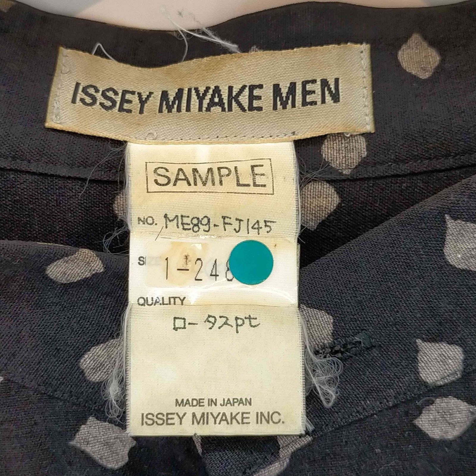 80's ISSEY MIYAKE コットンシルクシャツ イッセイミヤケ