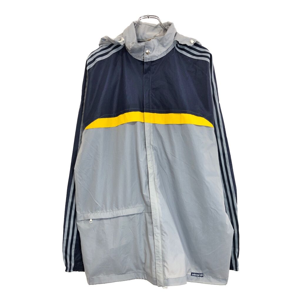 80年代  アディダス ナイロンジャケット スポーツ グレー(メンズ F192)中古 古着 U3758 80年代 adidas アディダス ナイロンジャケット スポーツ グレー(メンズ