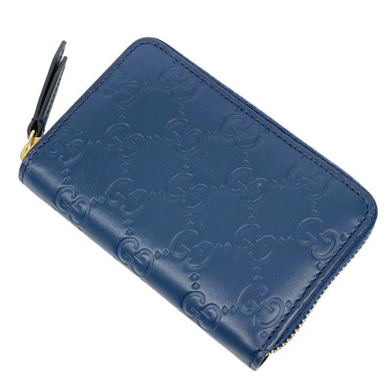 GUCCI】グッチ グッチシマ 447939 コインケース レザー メンズ