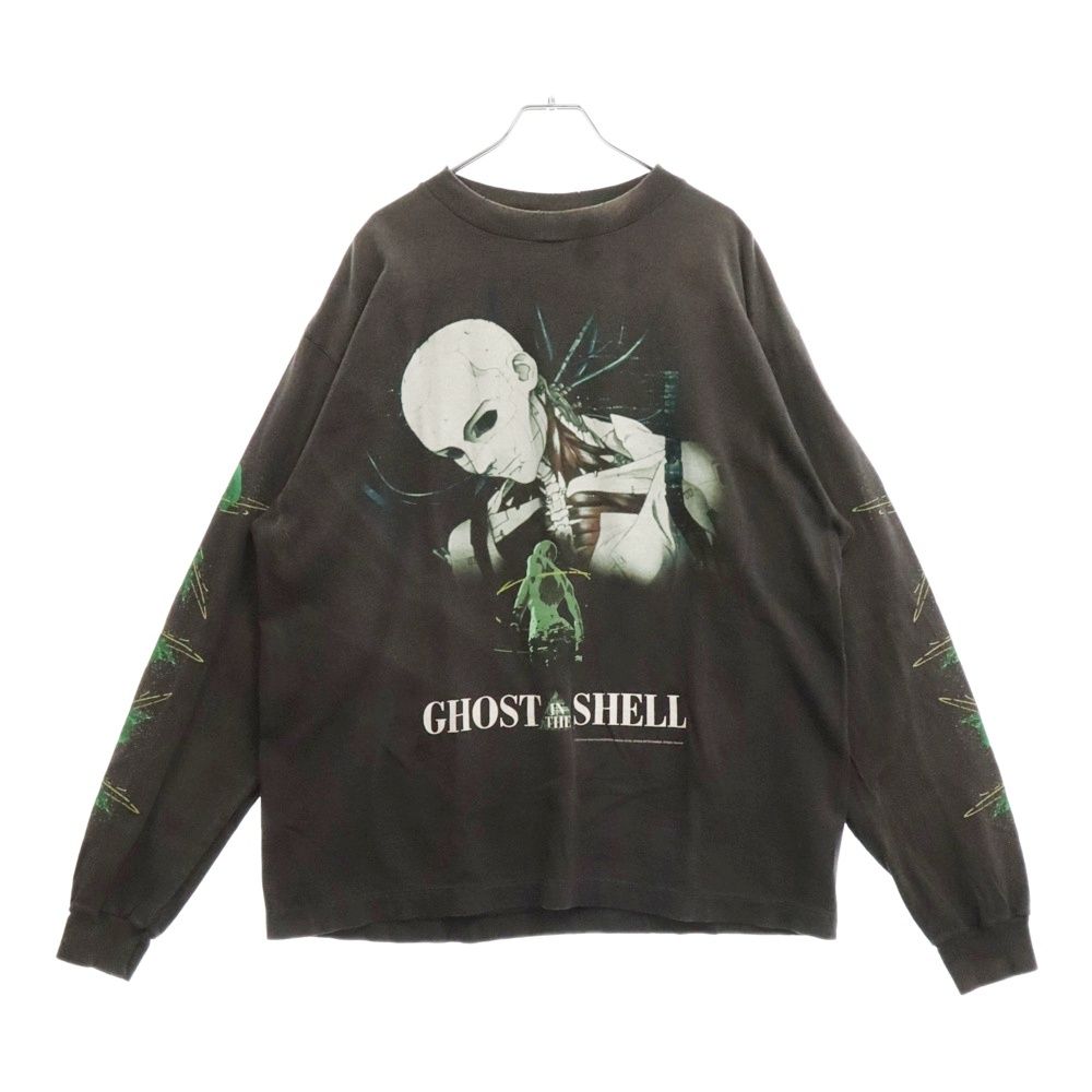 SAINT MICHAEL (セントマイケル) 24AW GS LS TEE GITS 攻殻機動隊プリント長袖Tシャツ SM-YS1-0000-C33 グレー