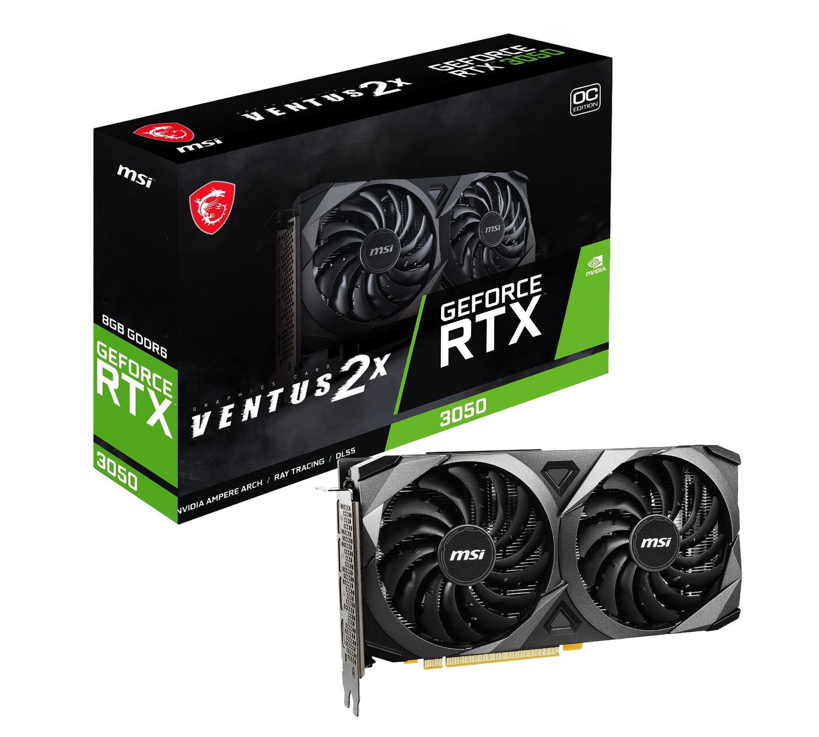 MSI GeForce RTX 3050 VENTUS 2X 8G OC グラフィックスボード VD7986 グラフィックスボード本体 VENTUS 2X