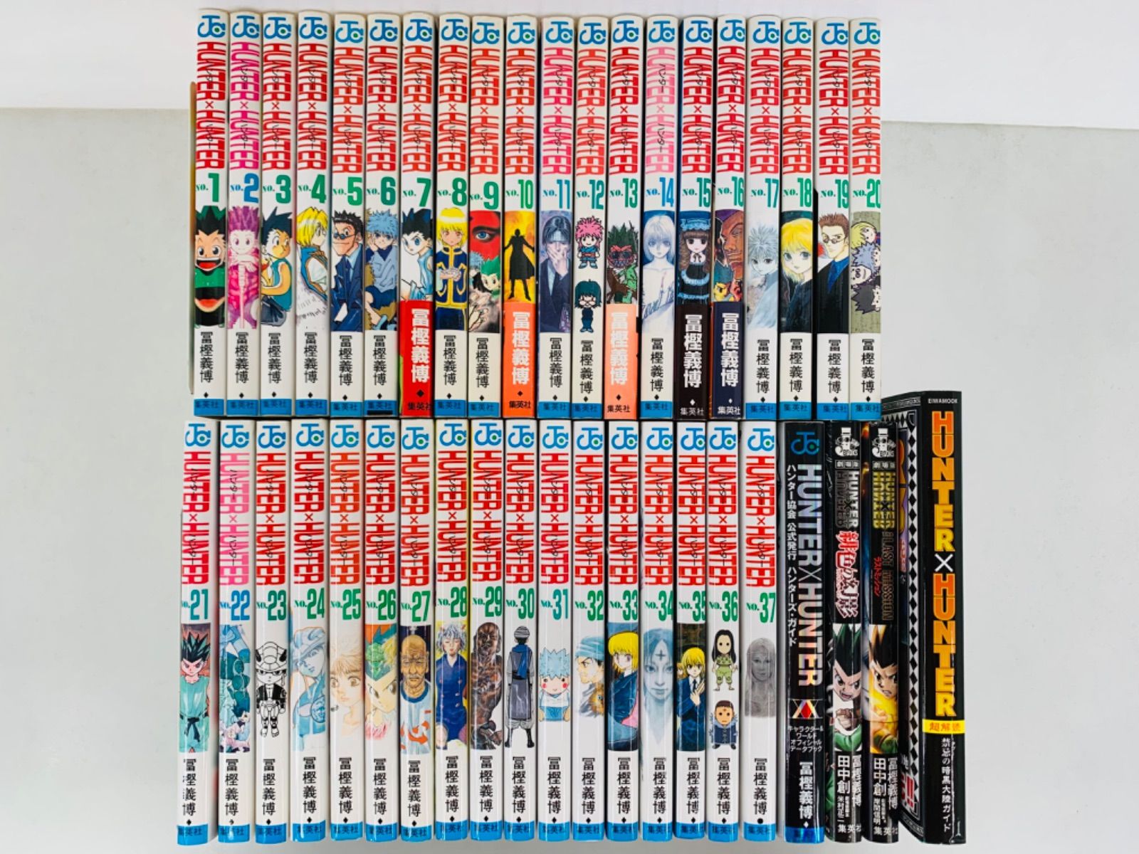 漫画コミック【HUNTER×HUNTER ハンター×ハンター 1-37巻＋ガイド＋緋色 
